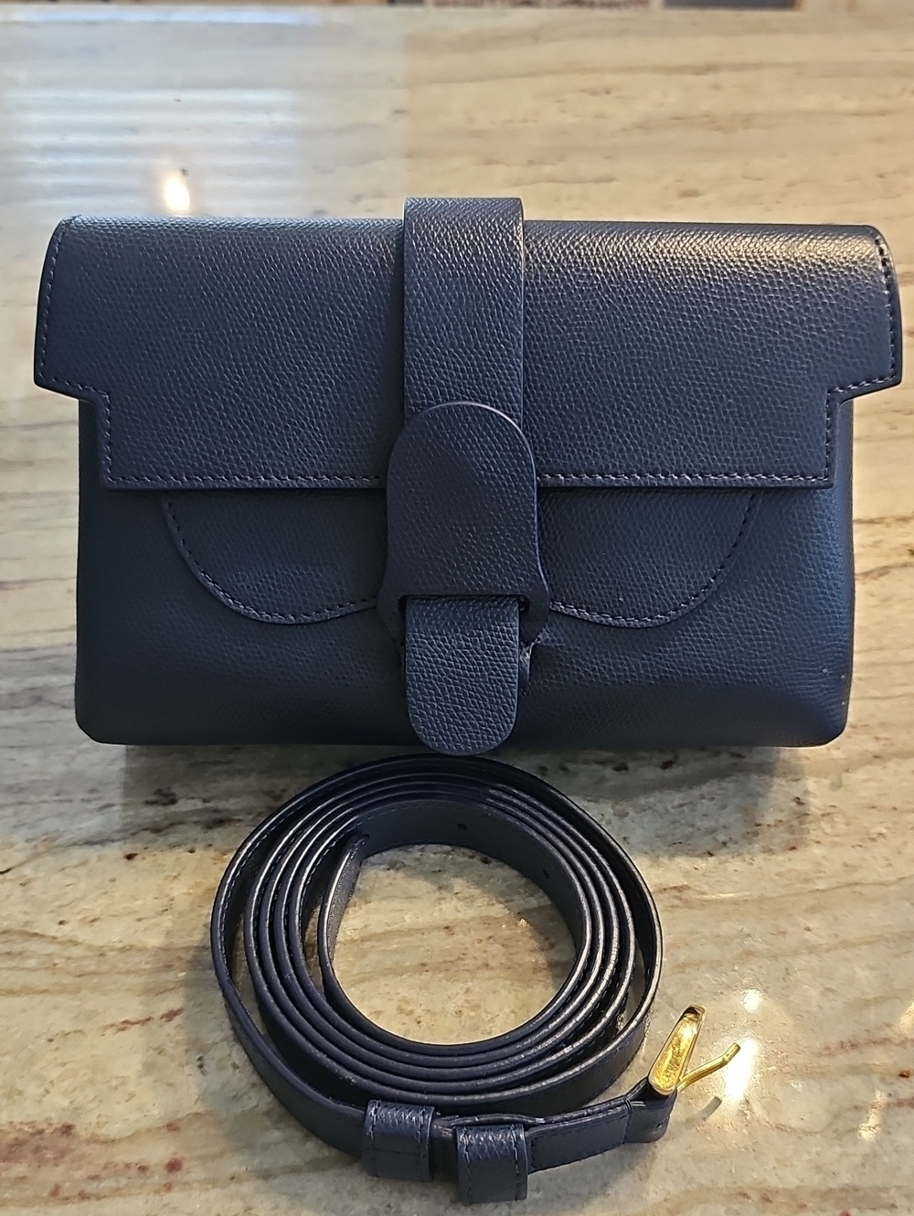 Senreve ARIA Navy‐  Crossbody Bag with Detachable Strap